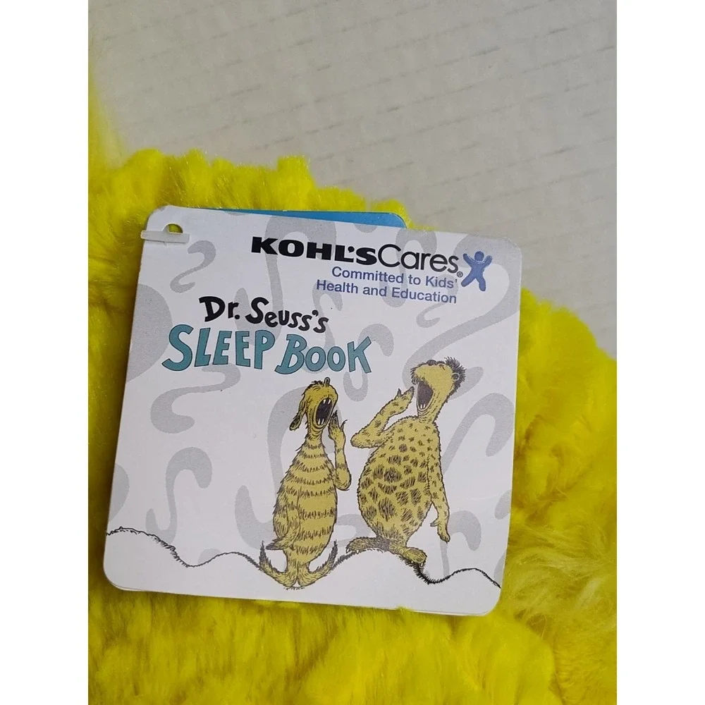 New Kohls Cares Dr. Suess Snoozapalooza Sneetch Plush Lovey Yellow 2012 Kohl's